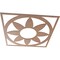 Ekena Millwork Blume Wood Fretwork Pierced Ceiling Medallion, Wood (Paint Grade), 40"OD x 13 7/8"ID x 3/8"T CMWP40X40X0375BLMF - alternate 4